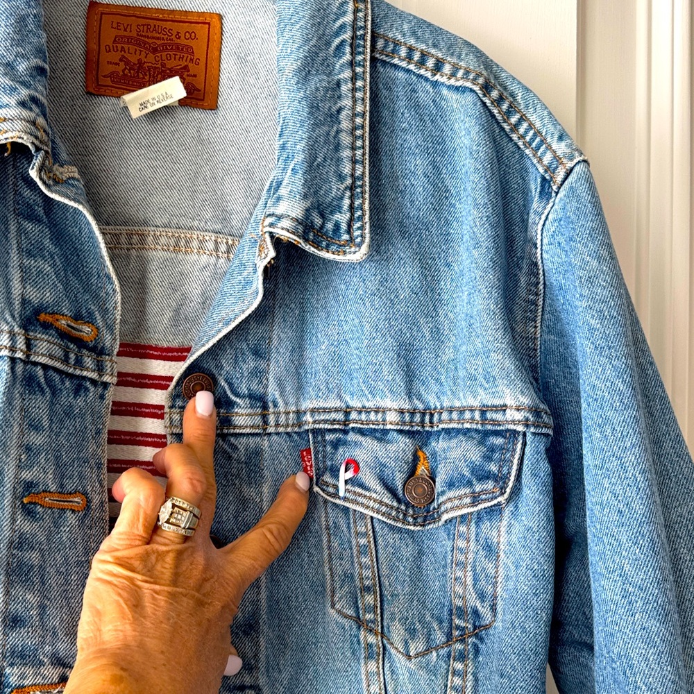 Levi's Vintage Classic Blue Denim truckers Jacket.